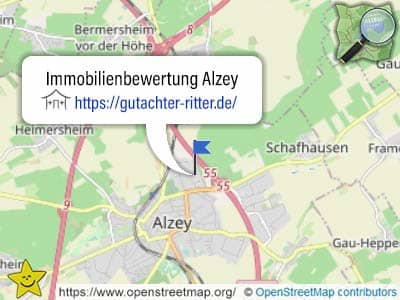 Leistungsgebiet für Immobilienbewertungen im Kreis Alzey-Worms