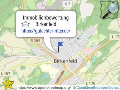 Karte und Ort für Immobilienbewertungen im Kreis Birkenfeld