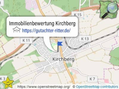 Leistungsgebiet für Immobilienbewertungen Kirchberg (Hunsrück)