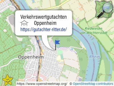 Das Leistungsgebiet für Verkehrswertgutachten Oppenheim (Kreis Mainz-Bingen)