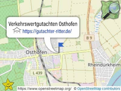 Das Leistungsgebiet für Verkehrswertgutachten Osthofen (Kreis Alzey-Worms)