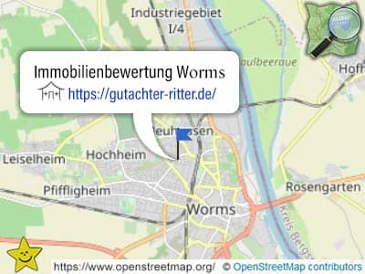 Leistungsgebiet für Immobilienbewertungen in Worms am Rhein